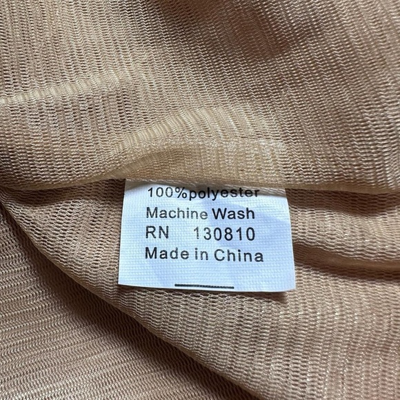 Vintage Y2K Beige Tan Butter Sequin Tank Top size Medium - Picture 4 of 7